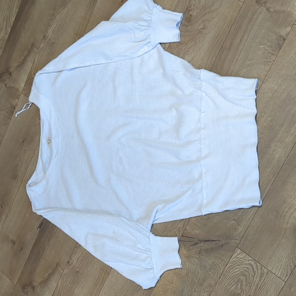 We the Free Dolman Sleeve White Tunic Oversized Size Large - Picture 2 of 8